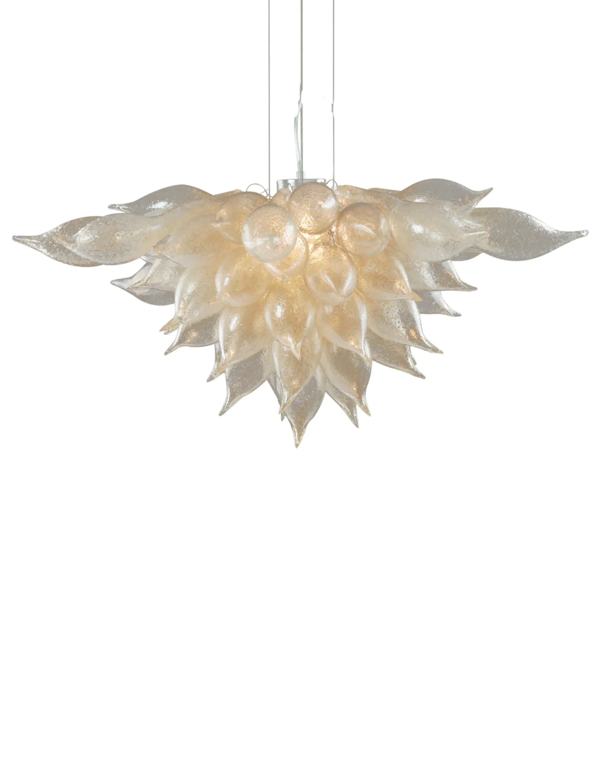 Viz Glass Radiant Gold Chandelier by