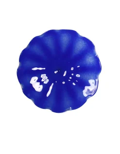 Viz Glass Sapphire Whirl, Large: Pinwheel Wall Art (Item 7586BIR)