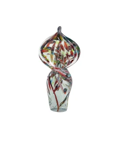 Viz Glass Scarlet Whirlwind - Handblown Art Glass Sculpture (Item #8031)