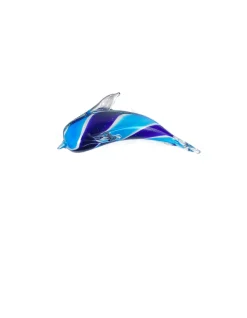 Viz Glass 7651SIR Dolphin Wall Art