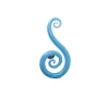 Viz Glass 8001SIR Double Fern Swirls Wall Décor - Natural Elegance - Small