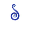 Viz Glass 8002SIR Double Fern Swirls Wall Décor - Natural Elegance - Small