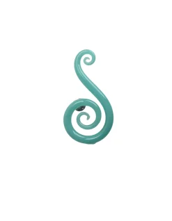 Viz Glass 8004SIR Double Fern Swirls Wall Décor - Natural Elegance - Small