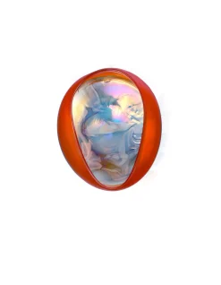 Viz Glass Sun-Kissed Ocean River Stone Wall Art (Item 7117SIR)