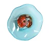 Viz Glass Tranquil Shore: Jewel Wall Art (Item# 7603BIR)