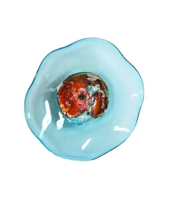 Viz Glass Tranquil Shore: Jewel Wall Art (Item# 7603BIR)
