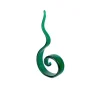 Viz Glass Verdant Spiral - Handblown Art Glass Sculpture (Item #8021)