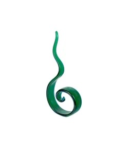 Viz Glass Verdant Spiral - Handblown Art Glass Sculpture (Item #8021)