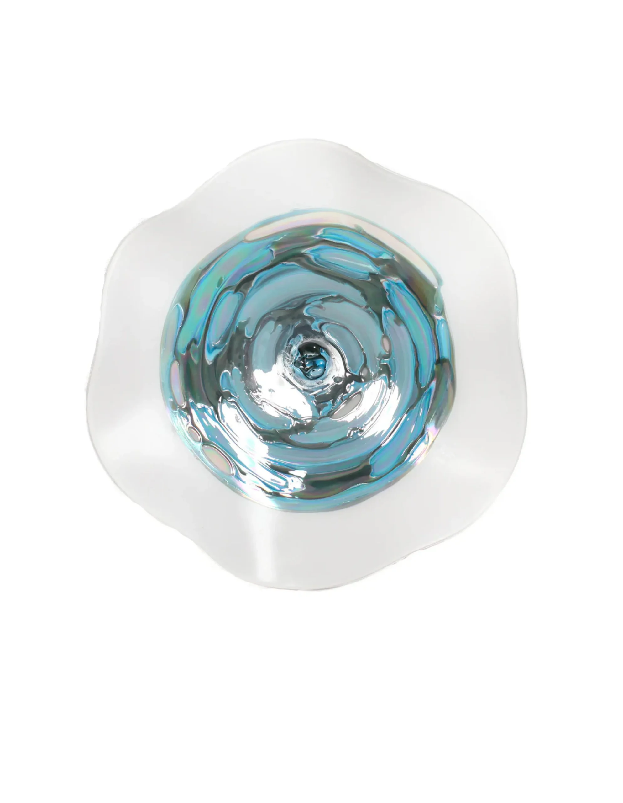 Viz Glass Winter's Embrace Large: Nebula Wall Art (Item 7006BIR)